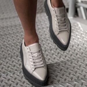 Puma X Fenty Rihanna Pointy Creeper Patent  Dove Gray Women's
